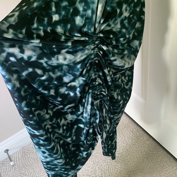 Soma maxi dress with drawstring ruching side blue and black size xs - Picture 6 of 8